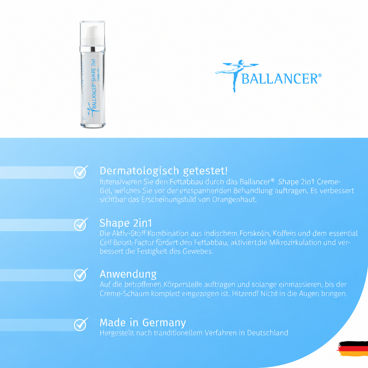 Ballancer® 2in1 Shape CremeGel 50 ml Airless Spender