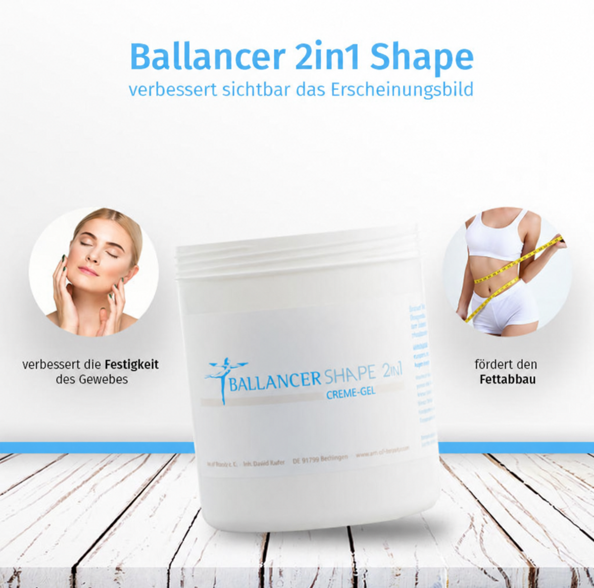 Ballancer® 2in1 Shape CremeGel 500 ml Kabinettware Dose