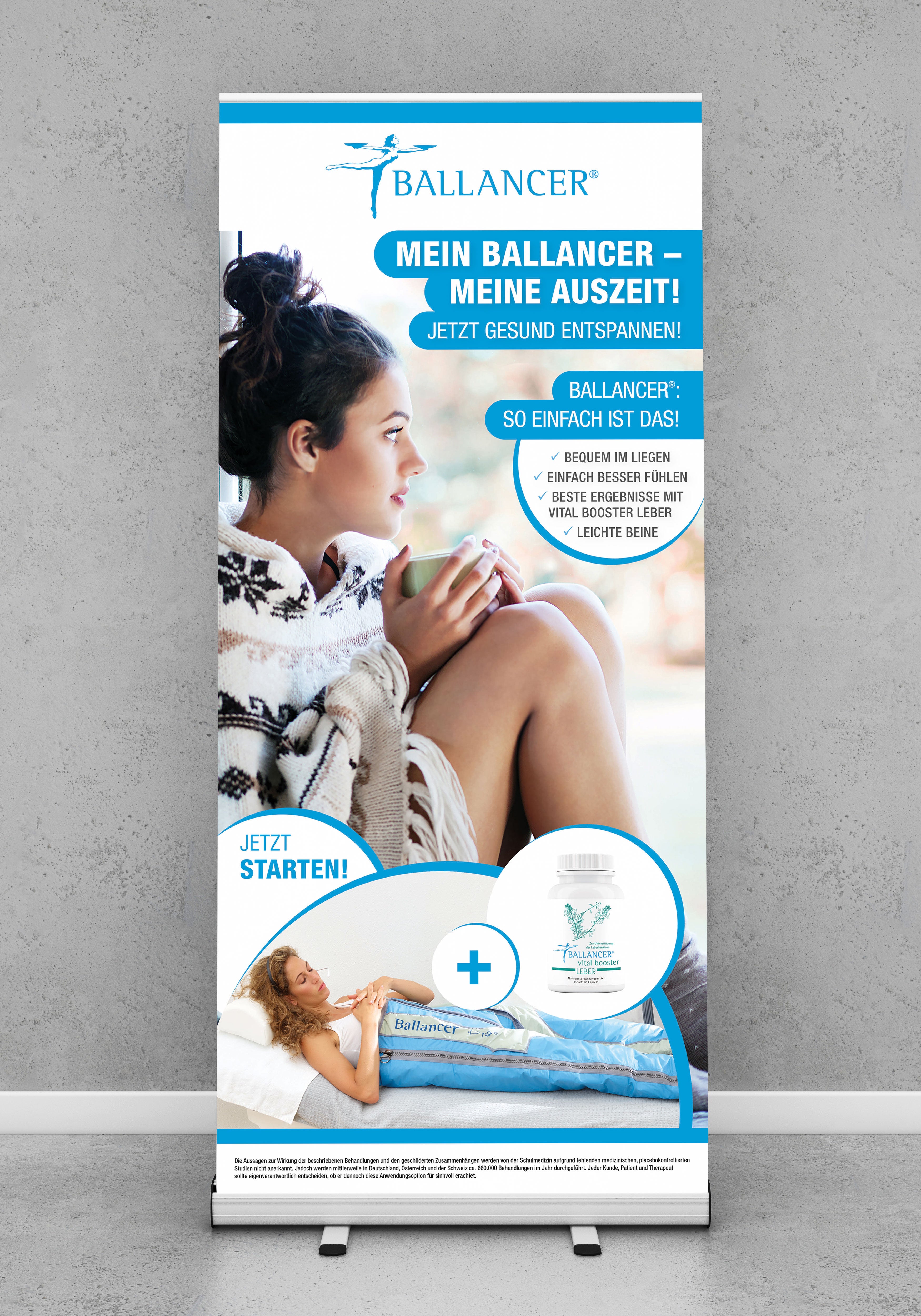 Roll-Up "Mein Ballancer – Meine Auszeit" mit Vitalbooster